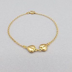 14k Gold Plated on Sterling Silver Bracelet